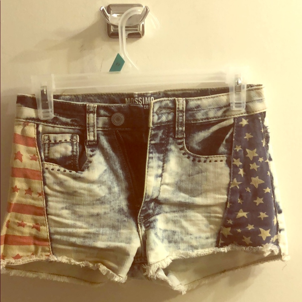 Mossimo high rise patriotic shorts